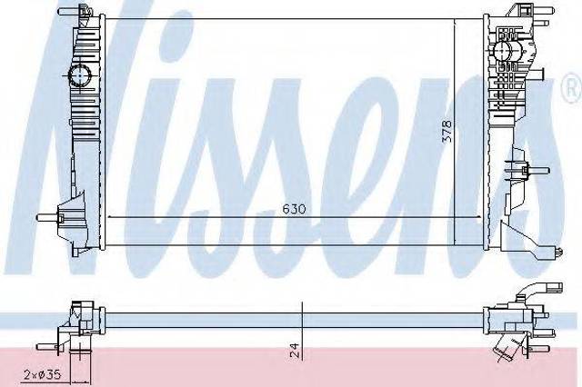 Радиатор основной Renault Megane III