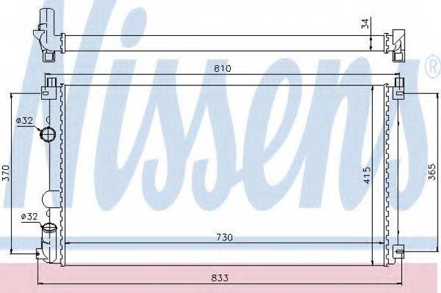 Радиатор 63819 NISSENS