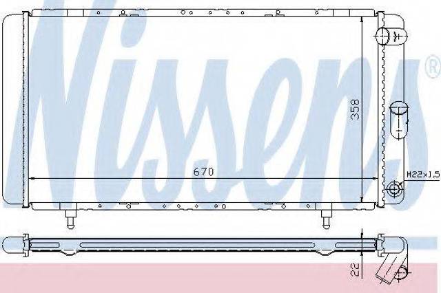 Радиатор 63911A NISSENS