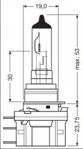 Лампочка дальнего света 64176 OSRAM