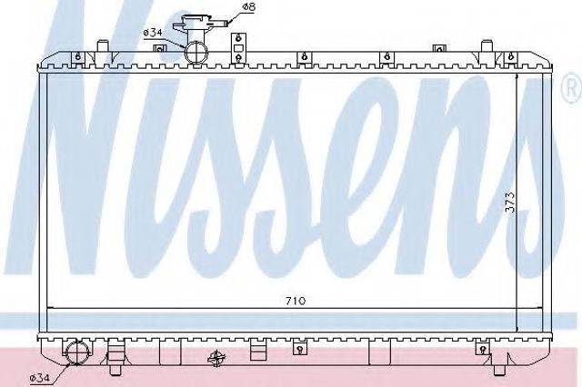 Радиатор основной 64197 NISSENS