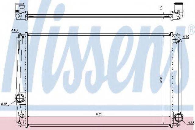 Радиатор основной 64678A NISSENS