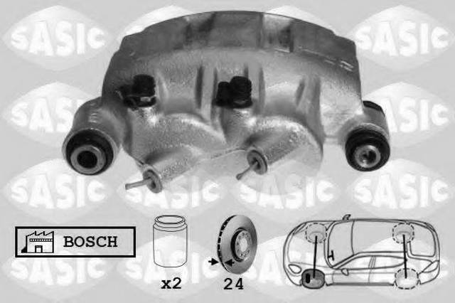 Суппорт тормозной, передний, левый 6504026 SASIC