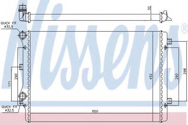 Радиатор охлаждения 65279A NISSENS