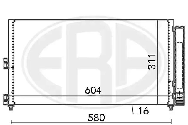 Конденсатор кондиционера 667000 ERA