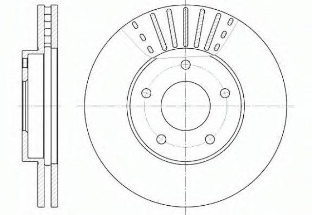Диск тормозной передний Nissan Maxima