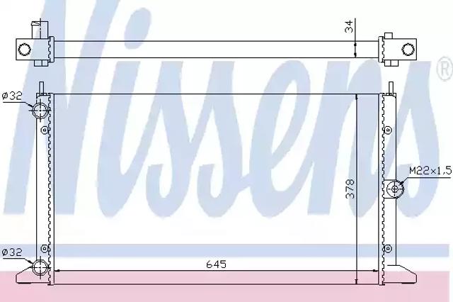 NISSENS 67305 Радиатор в наличии Украина