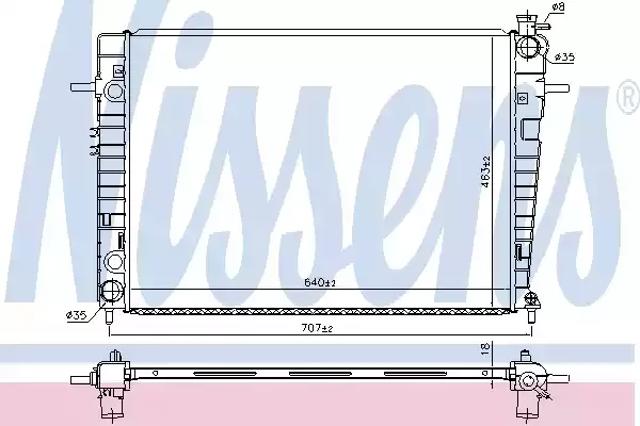 Радиатор 67618 NISSENS
