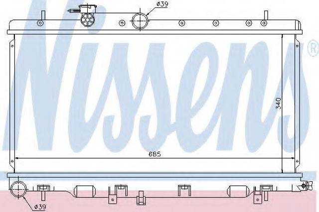 Радиатор 67709 NISSENS