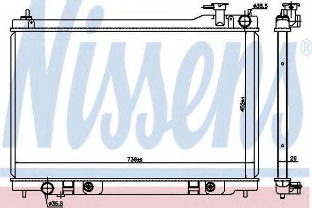 Радиатор 68119 NISSENS