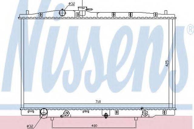Радиатор основной 681393 NISSENS