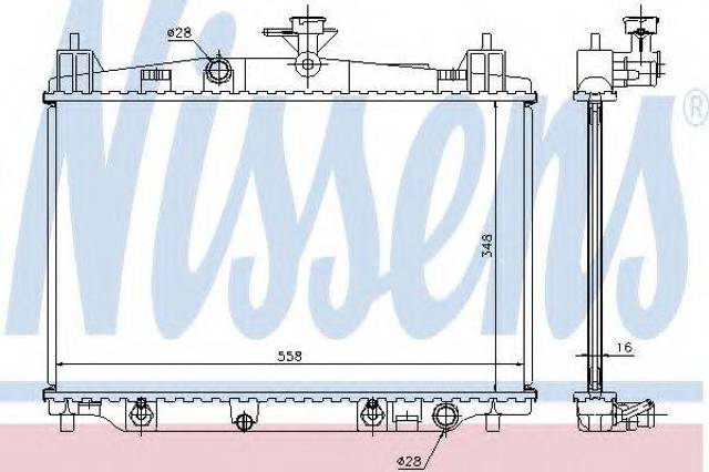 Радиатор основной 68505 NISSENS