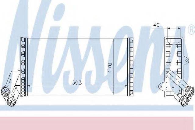 Радиатор отопителя 71149 NISSENS
