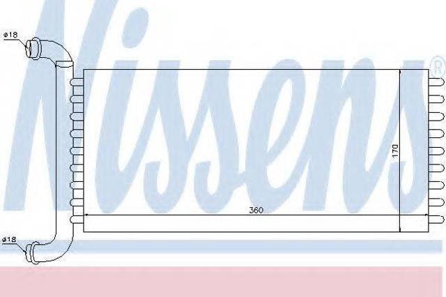 Радиатор отопителя 72037 NISSENS