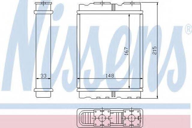 Радиатор отопителя 72050 NISSENS