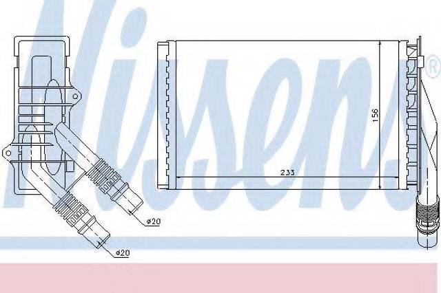 Радиатор печки 72985 NISSENS