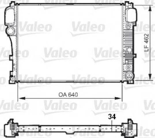 Радиатор основной 735299 VALEO