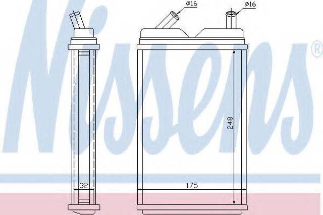 Радиатор отопителя салона Вольво 740