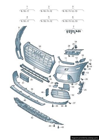 VAG 80A807107DGRU Бампер передний, левая часть в наличии Хмельницкий