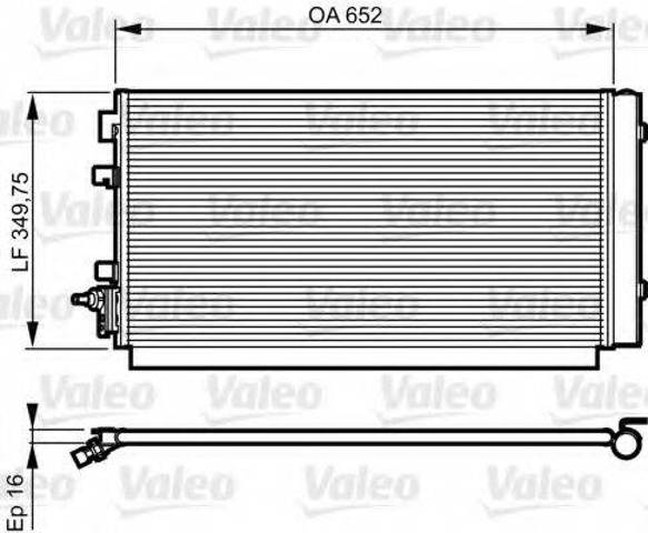 Конденсатор кондиционера 814187 VALEO