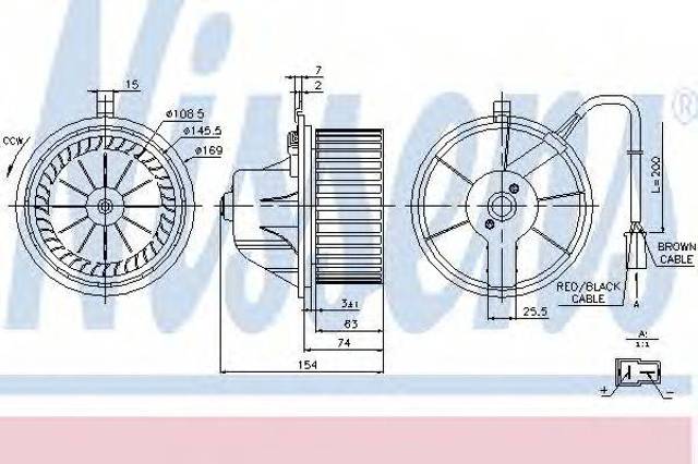 Моторчик печки 87068 NISSENS