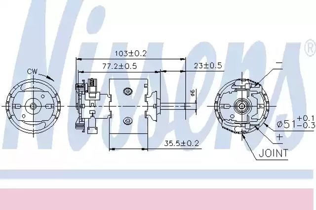 Электромотор печки 87097 NISSENS