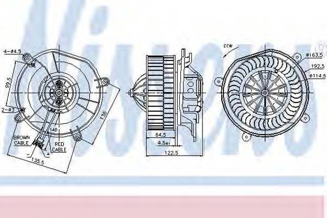 Моторчик печки 87103 NISSENS
