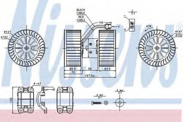 Отопителя салона 87115 NISSENS