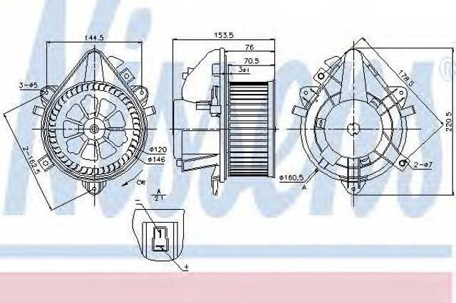 Отопителя салона 87124 NISSENS