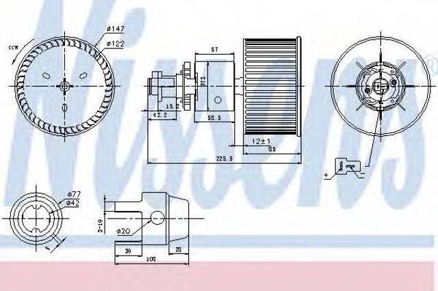 Отопителя салона 87149 NISSENS