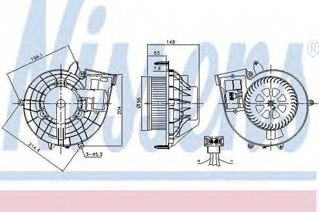 Моторчик печки 87210 NISSENS