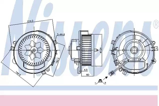 NISSENS 87424 Вентилятор печки в наличии Житомир
