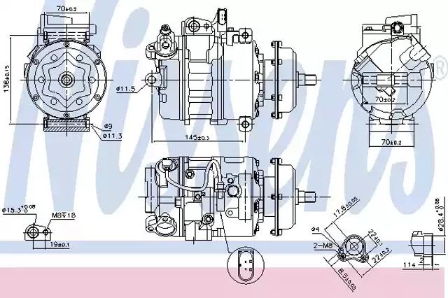 NISSENS 890635 Компрессор кондиционера в наличии Житомир