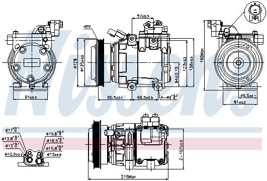 89082 NISSENS Компрессор кондиционера купить в Харьков