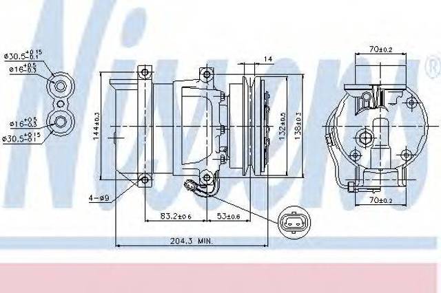 Насос кондиционера ЗАЗ TAVRIA 1102