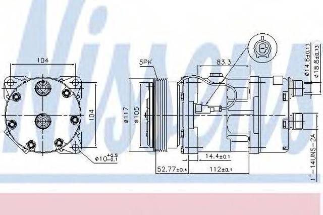 Насос кондиционера 89123 NISSENS