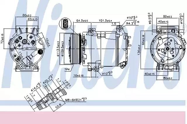 Компрессор системы кондиционирования Renault Espace 4