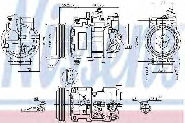 NISSENS 89415 Компрессор кондиционера в наличии Ужгород