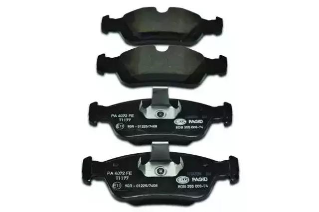 Колодки тормозные передние дисковые 8DB355008741 HELLA