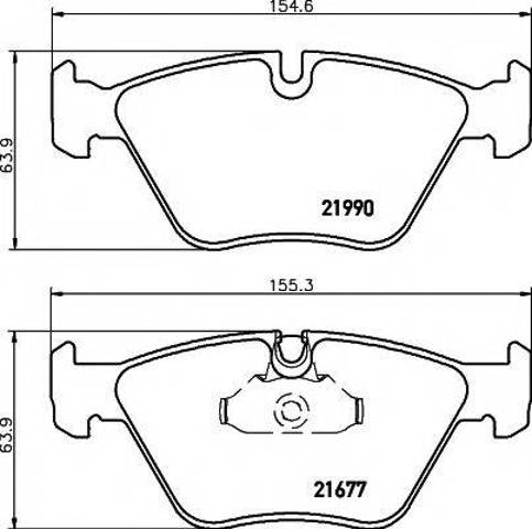 8DB355010711 HELLA Колодки тормозные передние дисковые купить в Винница