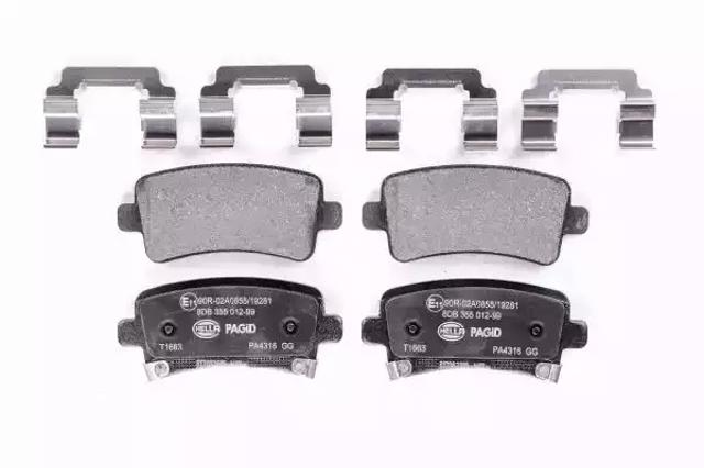 Колодки на тормоз задний дисковый 8DB355012991 HELLA