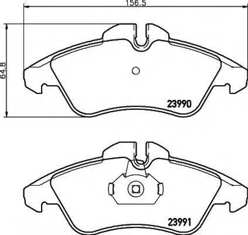 Колодки тормозные 8DB355014481 HELLA
