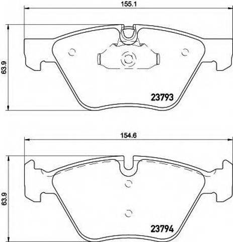Колодки тормозные 8DB355015031 HELLA
