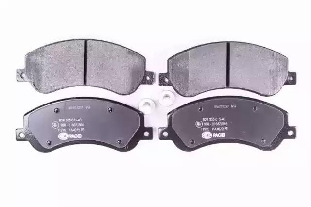 Колодки тормозные передние дисковые 8DB355015401 HELLA