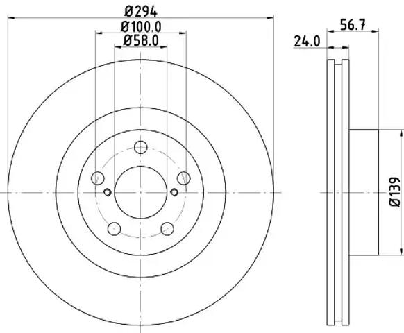Ротор тормозной 8DD355112051 HELLA