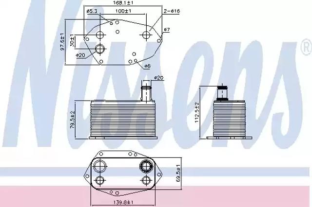 Радиатор АКПП 90786 NISSENS