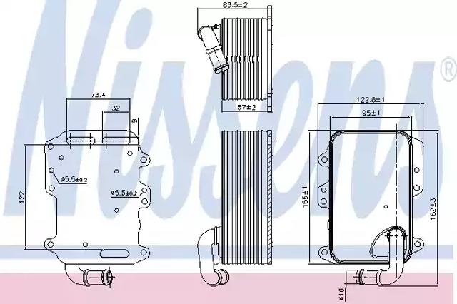 NISSENS 90807 Радиатор масляный в наличии Павлоград