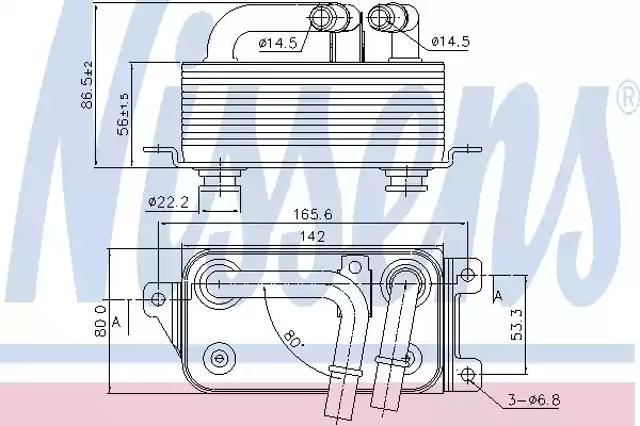 Радиатор АКПП 90911 NISSENS