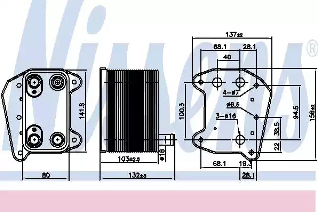 Радиатор АКПП 90974 NISSENS
