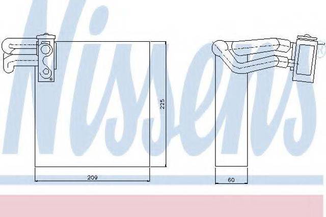 Радиатор кондиционера салонный, испаритель Renault Modus